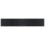 Vidaxl tapis rectangulaire noir 70x400 cm bambou