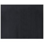 Vidaxl tapis rectangulaire noir 80x100 cm bambou