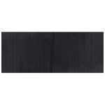 Vidaxl tapis rectangulaire noir 80x200 cm bambou Vidaxl tapis rectangulaire noir 80x200 cm bambou