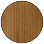 Vidaxl tapis rond marron 100 cm bambou