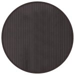 Vidaxl tapis rond marron foncé 60 cm bambou Vidaxl tapis rond marron foncé 60 cm bambou