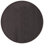 Vidaxl tapis rond marron fonc� 80 cm bambou