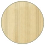 Vidaxl tapis rond naturel clair 60 cm bambou Vidaxl tapis rond naturel clair 60 cm bambou