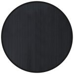 Vidaxl tapis rond noir 100 cm bambou