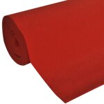 Vidaxl tapis rouge 1 x 20 m extra lourd 400 g / m