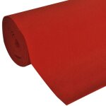 Vidaxl tapis rouge 1 x 5 m 400 g / m