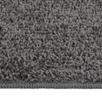 Vidaxl tapis shaggy antidrapant gris 140x200 cm