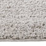 Vidaxl tapis shaggy antid�rapant gris clair 140x200 cm