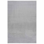 Vidaxl tapis shaggy doux lavable 160x230 cm antid�rapant gris