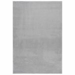 Vidaxl tapis shaggy doux lavable 160x230 cm antid�rapant gris