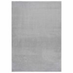Vidaxl tapis shaggy gris 200x275 cm polyester