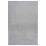 Vidaxl tapis shaggy gris 240x340 cm polyester