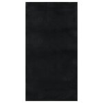 Vidaxl tapis shaggy noir 120x183 cm polyester