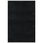 Vidaxl tapis shaggy noir 240x340 cm polyester