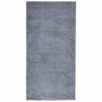 Vidaxl tapis shaggy pamplona poils longs moderne bleu 100x200 cm