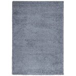 Vidaxl tapis shaggy pamplona poils longs moderne bleu 140x200 cm