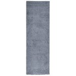 Vidaxl tapis shaggy pamplona poils longs moderne bleu 80x250 cm Vidaxl tapis shaggy pamplona poils longs moderne bleu 80x250 cm
