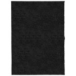 Vidaxl tapis shaggy pamplona poils longs moderne noir 140x200 cm