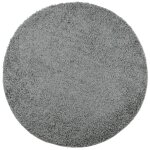 Vidaxl tapis shaggy pamplona poils longs moderne vert  120 cm