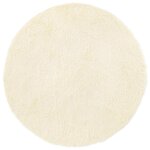 Vidaxl tapis shaggy � poils longs navarra cr�me 160x160 cm polyester