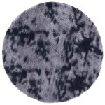 Vidaxl tapis shaggy  poils longs navarra gris fonc 120x120 cm