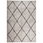 Vidaxl tapis shaggy  poils longs moderne beige anthracite 120x170 cm