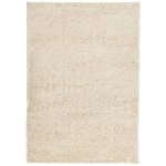 Vidaxl tapis shaggy � poils longs moderne dor� 140x200 cm