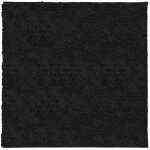 Vidaxl tapis shaggy pamplona poils longs moderne noir 240x240 cm