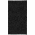 Vidaxl tapis shaggy pamplona poils longs moderne noir 80x150 cm