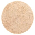 Vidaxl tapis shaggy � poils longs navarra beige 200x200 cm polyester