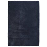 Vidaxl tapis shaggy � poils longs navarra bleu marine 120x170 cm