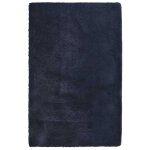 Vidaxl tapis shaggy  poils longs navarra bleu marine 130x200 cm