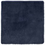 Vidaxl tapis shaggy  poils longs navarra bleu marine 160x160 cm