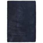 Vidaxl tapis shaggy  poils longs navarra bleu marine 160x230 cm