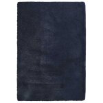 Vidaxl tapis shaggy  poils longs navarra bleu marine 200x290 cm