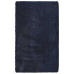 Vidaxl tapis shaggy  poils longs navarra bleu marine 80x150 cm