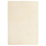 Vidaxl tapis shaggy � poils longs navarra cr�me 120x170 cm polyester