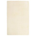 Vidaxl tapis shaggy � poils longs navarra cr�me 130x200 cm polyester