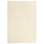 Vidaxl tapis shaggy � poils longs navarra cr�me 200x290 cm polyester