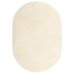 Vidaxl tapis shaggy � poils longs navarra cr�me 300x200 cm polyester