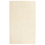 Vidaxl tapis shaggy � poils longs navarra cr�me 80x150 cm polyester