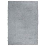 Vidaxl tapis shaggy  poils longs navarra gris argent 200x290 cm
