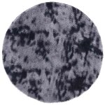 Vidaxl tapis shaggy  poils longs navarra gris fonc 160x160 cm
