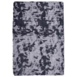 Vidaxl tapis shaggy  poils longs navarra gris fonc 200x290 cm