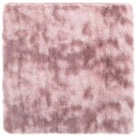 Vidaxl tapis shaggy � poils longs navarra rose poudr� 160x160 cm