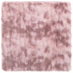 Vidaxl tapis shaggy � poils longs navarra rose poudr� 200x200 cm