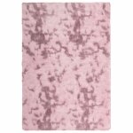 Vidaxl tapis shaggy � poils longs navarra rose poudr� 200x290 cm