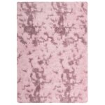 Vidaxl tapis shaggy � poils longs navarra rose poudr� 240x340 cm