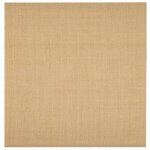 Vidaxl tapis sisal naturel 100x100 cm