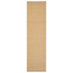 Vidaxl tapis sisal naturel 80x300 cm